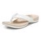 Vionic Layne Womens Thong Sandals - Cream Woven - Left angle