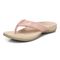 Vionic Layne Womens Thong Sandals - Peach Woven - Left angle