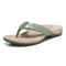 Vionic Layne Womens Thong Sandals - Sage Woven - Left angle