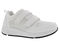 Drew Contest Mens Hook and Loop Slip Resistant Athletic Shoe -  White Combo