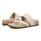 Vionic Marvina Womens Thong Sandals - Cream - pair left angle