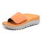 Vionic Rejuvenate Unisex Slide Recovery Sandals - Orange Peel - Left angle