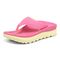 Vionic Restore Unisex Toe-Post Recovery Sandal - Pink Glo/Limon - Left angle