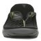 Vionic Restore Unisex Thong Sandals - Black / Charcoal - Front