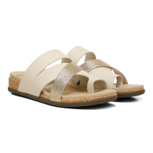 Vionic Luelle Womens Slide Sandals - Cream - Pair