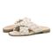 Vionic Kalina Women's Slide Braided Sandals - Cream - pair left angle