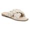 Vionic Kalina Women's Slide Braided Sandals - Cream - Angle main