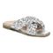 Vionic Kalina Women's Slide Braided Sandals - Silver - Angle main