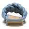 Vionic Kalina Women's Slide Braided Sandals - Blue Shadow - Back