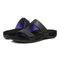 Vionic Nakia Womens Slide Sandals - Black - pair left angle