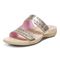 Vionic Nakia Womens Slide Sandals - Gold - Left angle