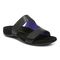 Vionic Nakia Womens Slide Sandals - Black - Angle main