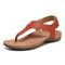 Vionic Terra Women's Adjustable Toe-Post Orthotic Sandals - Clay - Left angle
