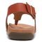Vionic Terra Women's Adjustable Toe-Post Orthotic Sandals - Clay - Back