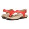 Vionic Terra Womens Slide Sandals - Poppy - pair left angle
