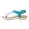 Vionic Terra Womens Slide Sandals - Lake Blue - Left Side