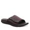 Strole Relax - Men's Supportive Adjustable Slide with Arch Support Strole- 209 - Dark Brown - Profile View