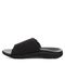 Strole Relax - Men's Supportive Adjustable Slide with Arch Support Strole- 011 - Black - Side View