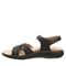 Strole Delos - Women's Supportive Healthy Walking Sandal Strole- 011 - Black - Side View
