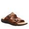 Strole Coral - Women's Supportive Healthy Walking Sandal Strole- 220 - Hickory - Profile View