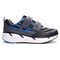 Propet Men's Propet Ultra Strap  Athletic Shoes - Black/Blue - Instep Side