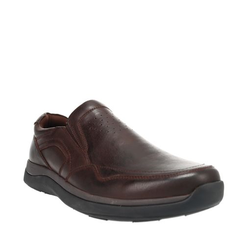Propet Men's Patton Slip-On Loafers - Coffee - Angle
