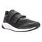 Propet Women's Propet One Twin Strap Athletic Shoes - Black/Grey - Angle