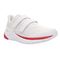 Propet Women's Propet One Twin Strap Athletic Shoes - White/Red - Angle