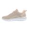 Propet Women's TravelActiv Axial Sneakers - Taupe/Peach - Instep Side