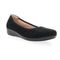 Propet Yara Women's Leather Slip On Flats - Black Suede - Angle