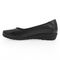 Propet Yara Women's Leather Slip On Flats - Black - Instep Side