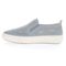 Propet Kate Women's Leather Slip On Sneakers - Grey - Instep Side