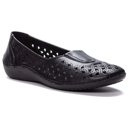 Propet Women's Cabrini Slip-On Shoes - Black - Angle