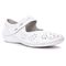 Propet Women's Calista Mary Jane Shoes - White - Angle