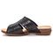 Propet Women's Fionna Slide Sandals - Black - Instep Side