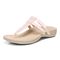 Vionic Elvia - Women's Adjustable Slip-on Orthotic Sandal  - Cloud Pink Syn Left angle