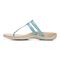 Vionic Elvia - Women's Adjustable Slip-on Orthotic Sandal  - Porcelain Blue Syn Left Side