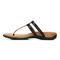 Vionic Elvia - Women's Adjustable Slip-on Orthotic Sandal  - Black Syn Left Side