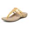 Vionic Elvia - Women's Adjustable Slip-on Orthotic Sandal  - Marigold Syn Left angle