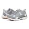 Vionic Dashell Women's Lace Up Athletic Walking Shoe - Light Grey Syn pair left angle