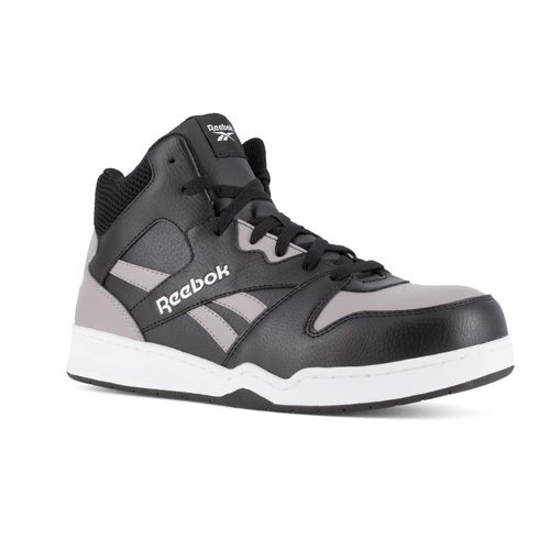 Reebok Work Men's BB4500 Safety Toe High Top Work Sneaker SD10 Comp Toe - Grey - Profile View