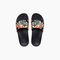 Reef One Slide Women's Sandals - Black Monstera - Top