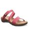 Bearpaw Teresa Women's Faux Leather Upper Sandals - 2898W Bearpaw- 652 - Pink - Profile View