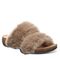 Bearpaw Analia Women's Faux Fur Upper Sandals - 2900W Bearpaw- 214 - Brown - Profile View