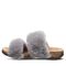 Bearpaw Analia Women's Faux Fur Upper Sandals - 2900W Bearpaw- 051 - Gray Fog - Side View