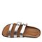 Bearpaw Mercedes Women's Leather Upper Sandals - 2927W Bearpaw- 019 - Silver - View