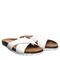 Bearpaw Margarita Women's Leather Upper Sandals - 2929W Bearpaw- 010 - White - 8