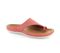Strive Belize Women\'s Supportive Toe Loop Sandal - Coral - Angle