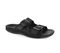Strive Largo Women\'s Adjustable Strap Slide Sandal - Black Sparkle - Angle