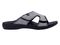 Spenco Kholo Stripe Women's Slip-on Sandal - Black - Profile